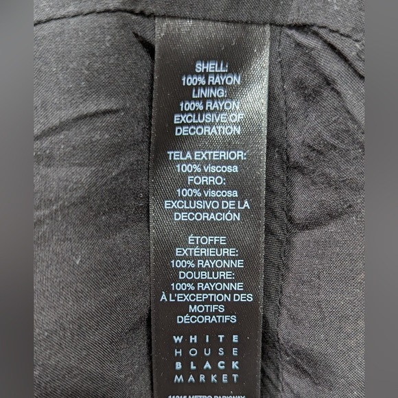 WHBM Floral‎ Embroidered  black Boho summer Dress size SP - Picture 7 of 9